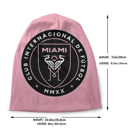 Best Seller - Inter Miami Logo Knitted Beanie Hat Sports Hedging Cap Inter Miami Stuff Inter Miami Sweater Inter Miami Wood