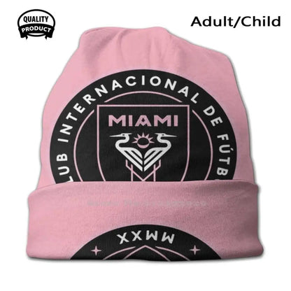 Best Seller - Inter Miami Logo Knitted Beanie Hat Sports Hedging Cap Inter Miami Stuff Inter Miami Sweater Inter Miami Wood