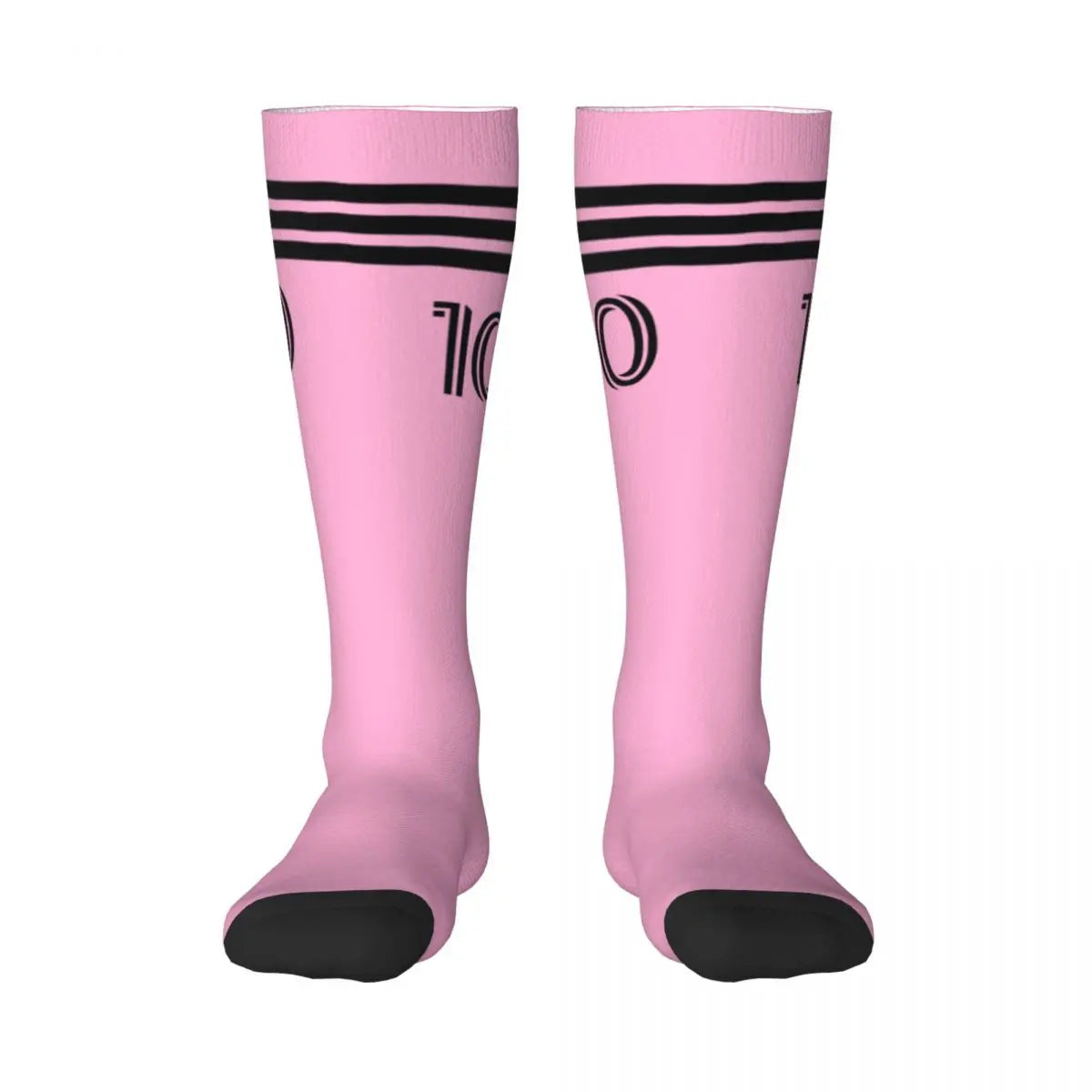 Miami Messied Soccer Socks Over Calf Foodball Long Socks Non-slip All Season Stylish Design For Fan