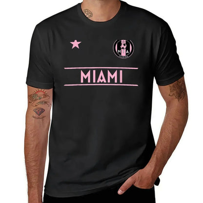 MIAMI Soccer Jersey Original Fan Design - Mini Badg T-shirt cute clothes oversizeds anime tees plain t shirts men