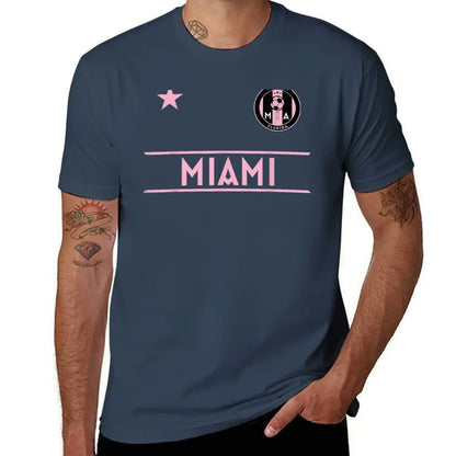 MIAMI Soccer Jersey Original Fan Design - Mini Badg T-shirt cute clothes oversizeds anime tees plain t shirts men