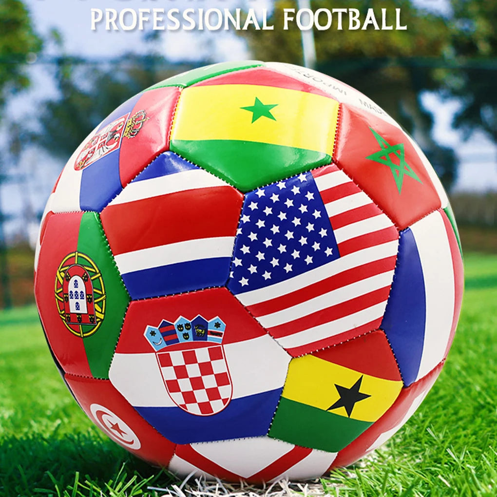 National Flag Colours Soccer Ball Suitable For Different Surfaces And Teamwork Fun Football For Kids