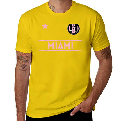 MIAMI Soccer Jersey Original Fan Design - Mini Badg T-shirt cute clothes oversizeds anime tees plain t shirts men