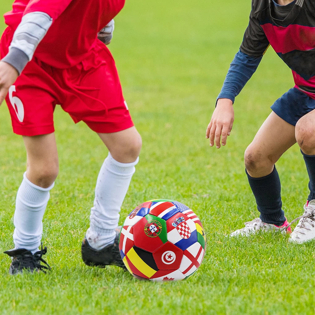 National Flag Colours Soccer Ball Suitable For Different Surfaces And Teamwork Fun Football For Kids