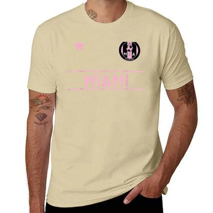 MIAMI Soccer Jersey Original Fan Design - Mini Badg T-shirt cute clothes oversizeds anime tees plain t shirts men