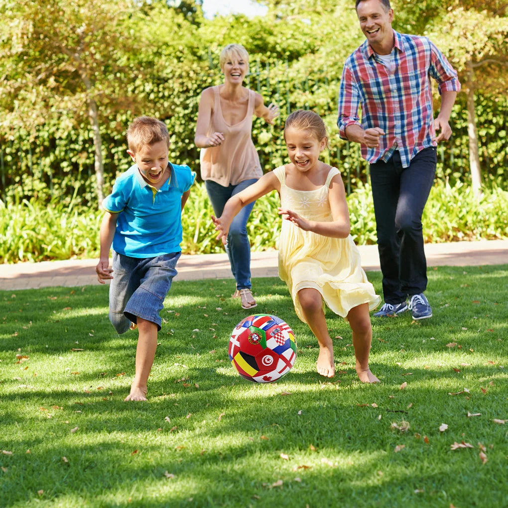 National Flag Colours Soccer Ball Suitable For Different Surfaces And Teamwork Fun Football For Kids