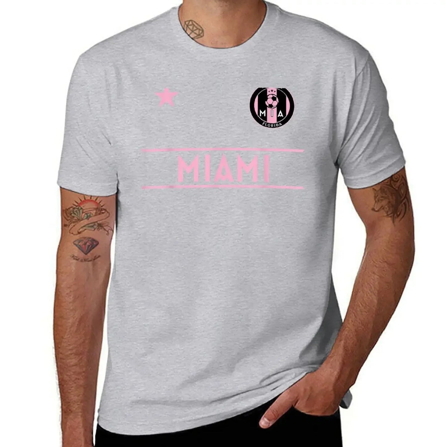 MIAMI Soccer Jersey Original Fan Design - Mini Badg T-shirt cute clothes oversizeds anime tees plain t shirts men