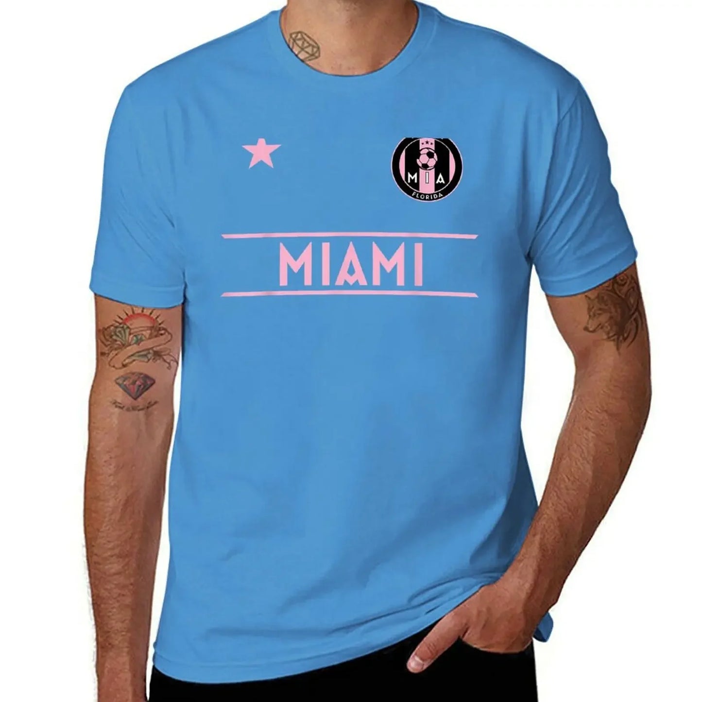 MIAMI Soccer Jersey Original Fan Design - Mini Badg T-shirt cute clothes oversizeds anime tees plain t shirts men