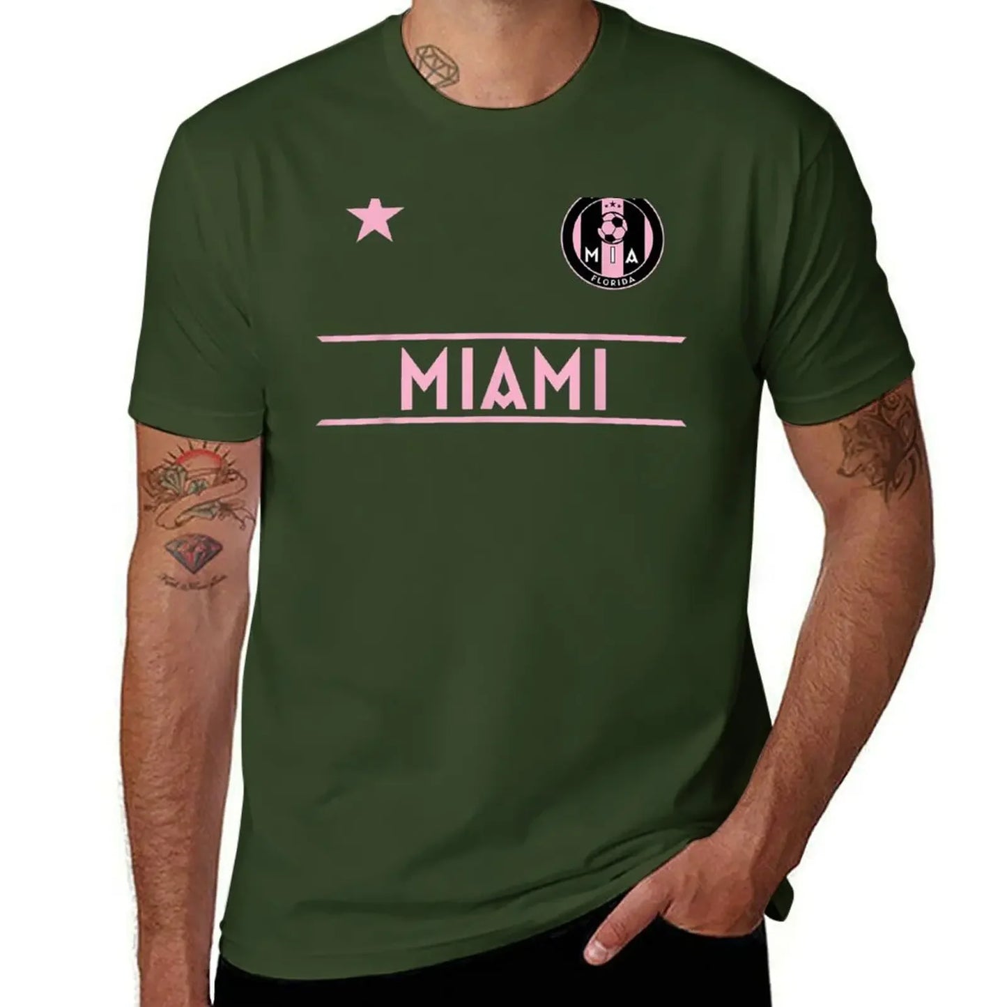 MIAMI Soccer Jersey Original Fan Design - Mini Badg T-shirt cute clothes oversizeds anime tees plain t shirts men